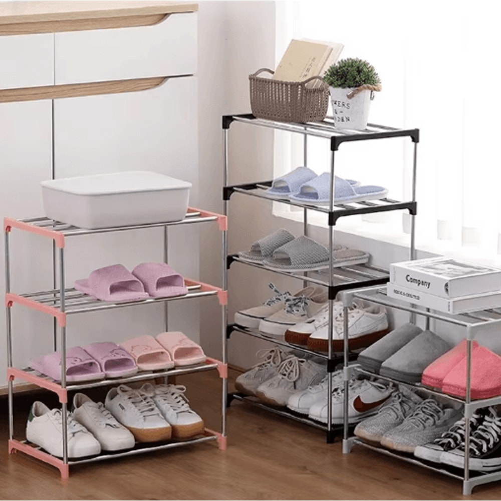 3 To 4 Layer SpaceSaving Shoe Rack Multi Tier Household Storage Organizer 8