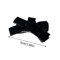 2 Piece Vintage Black Bow Velvet Hair Clip Set Princess Style Grab Clips 3