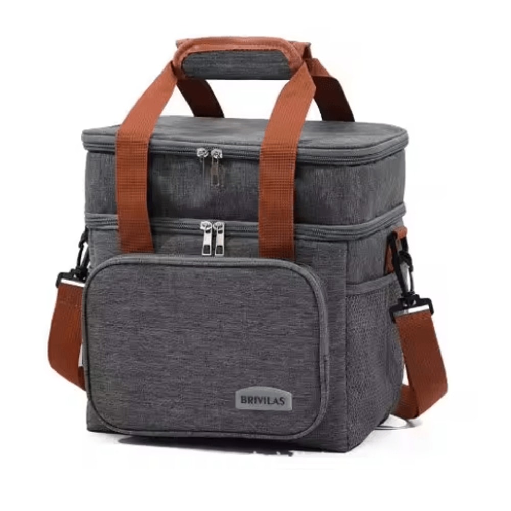 European And American Style Crossbody Insulated Lunch Bag Large Capacity Business Tote 1