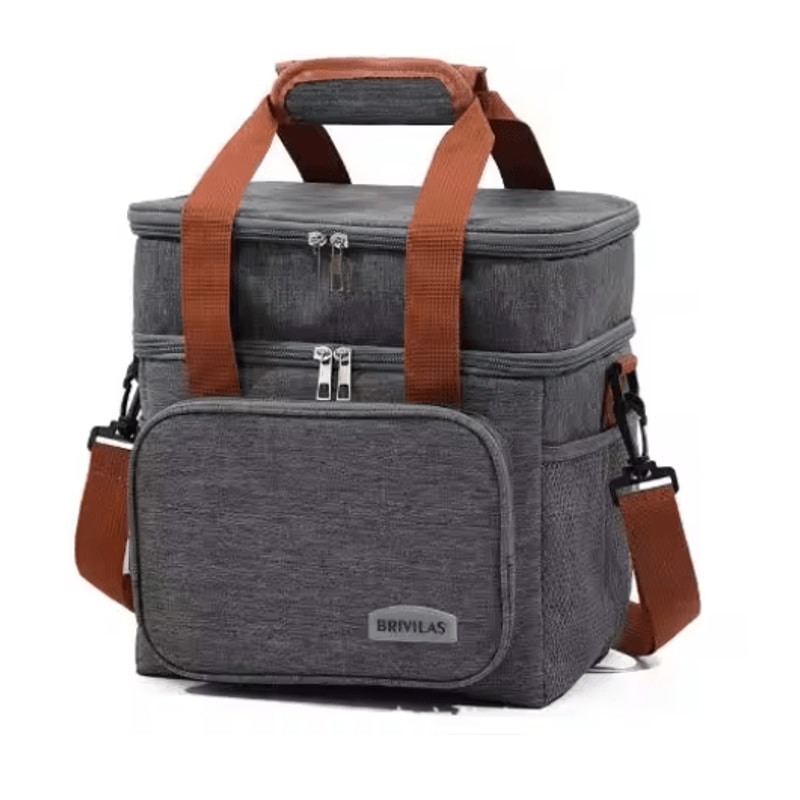 European And American Style Crossbody Insulated Lunch Bag Large Capacity Business Tote 1