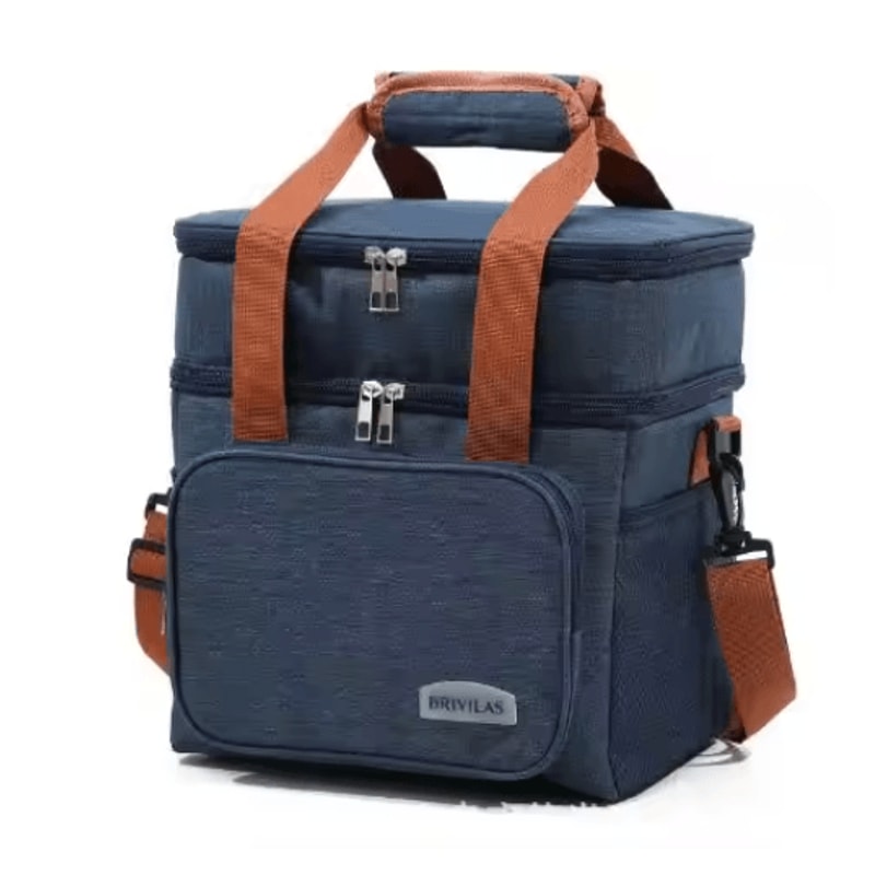 European And American Style Crossbody Insulated Lunch Bag Large Capacity Business Tote 2