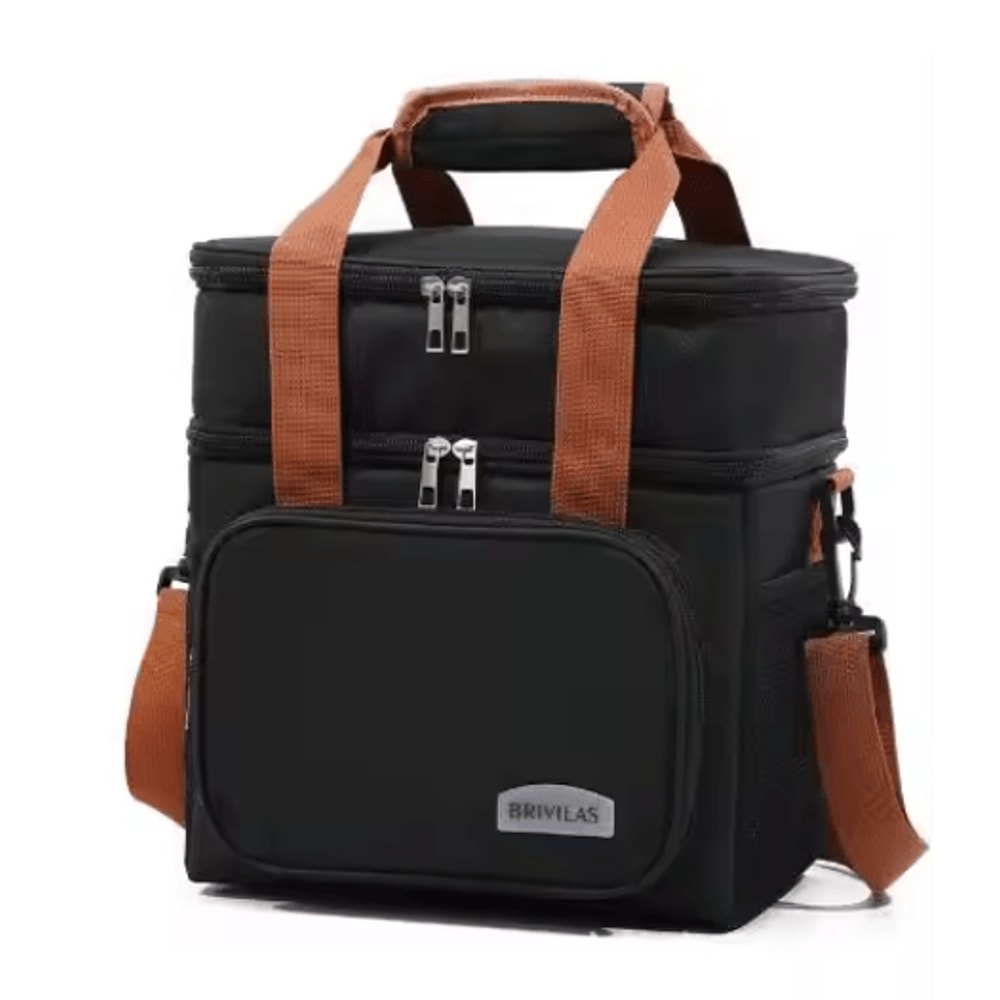 European And American Style Crossbody Insulated Lunch Bag Large Capacity Business Tote 3