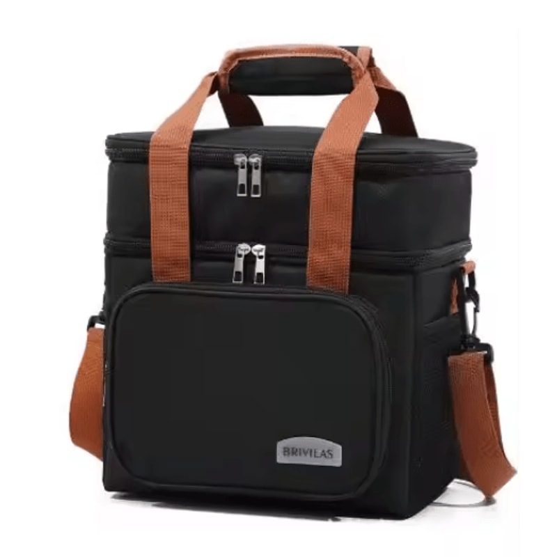 European And American Style Crossbody Insulated Lunch Bag Large Capacity Business Tote 3