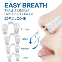 4 piece anti snoring nasal dilator set easy breathing support for better sleep