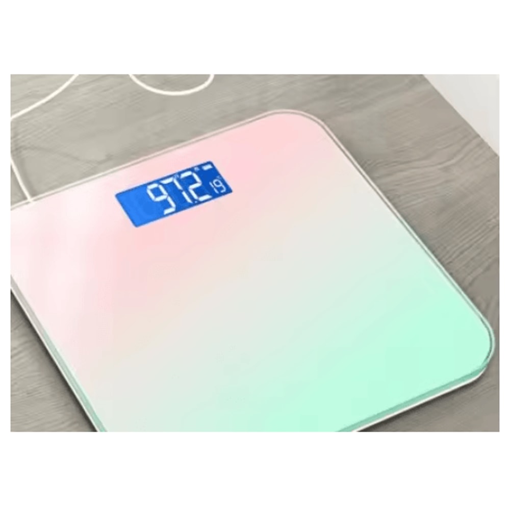 Gradient Glass Digital Weight Scale With Intelligent LCD Display 1
