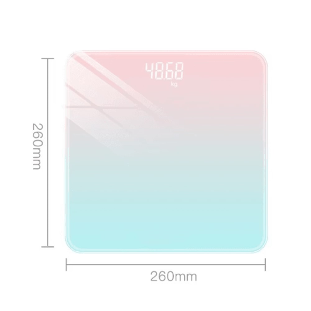 Gradient Glass Digital Weight Scale With Intelligent LCD Display 3