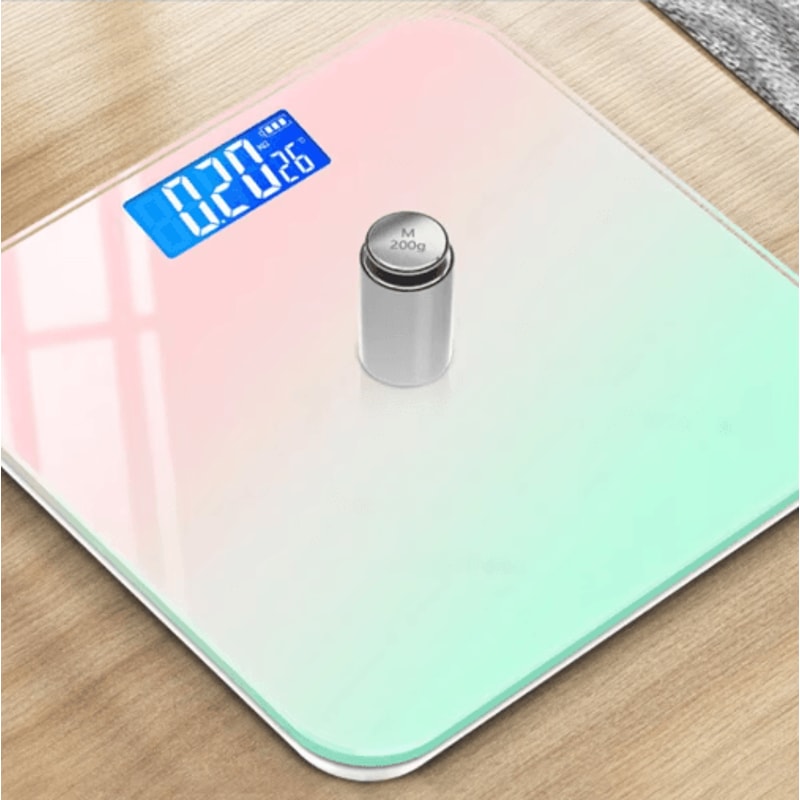 Gradient Glass Digital Weight Scale With Intelligent LCD Display 4