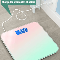 gradient glass digital weight scale with intelligent lcd display