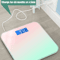 Gradient Glass Digital Weight Scale With Intelligent LCD Display 0