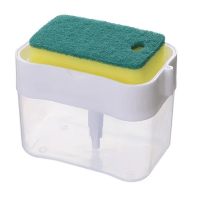 Press Type Dishwashing Brush With Soap Dispenser Automatic Cleaning Pot Brush 1