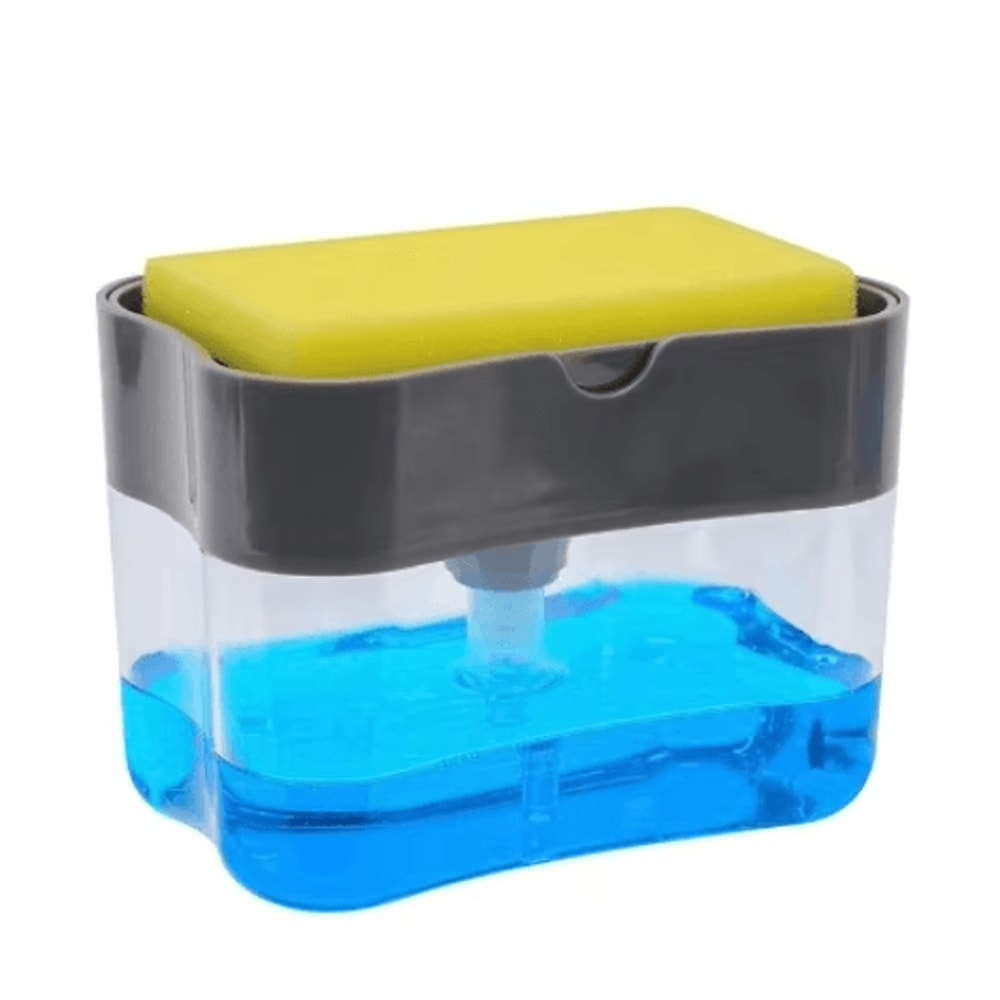 Press Type Dishwashing Brush With Soap Dispenser Automatic Cleaning Pot Brush 2