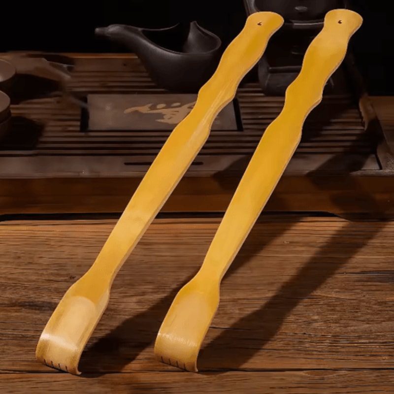 Bamboo Back Scratcher Massage Stick Long Wooden Body Scratching And Roller Aid 5