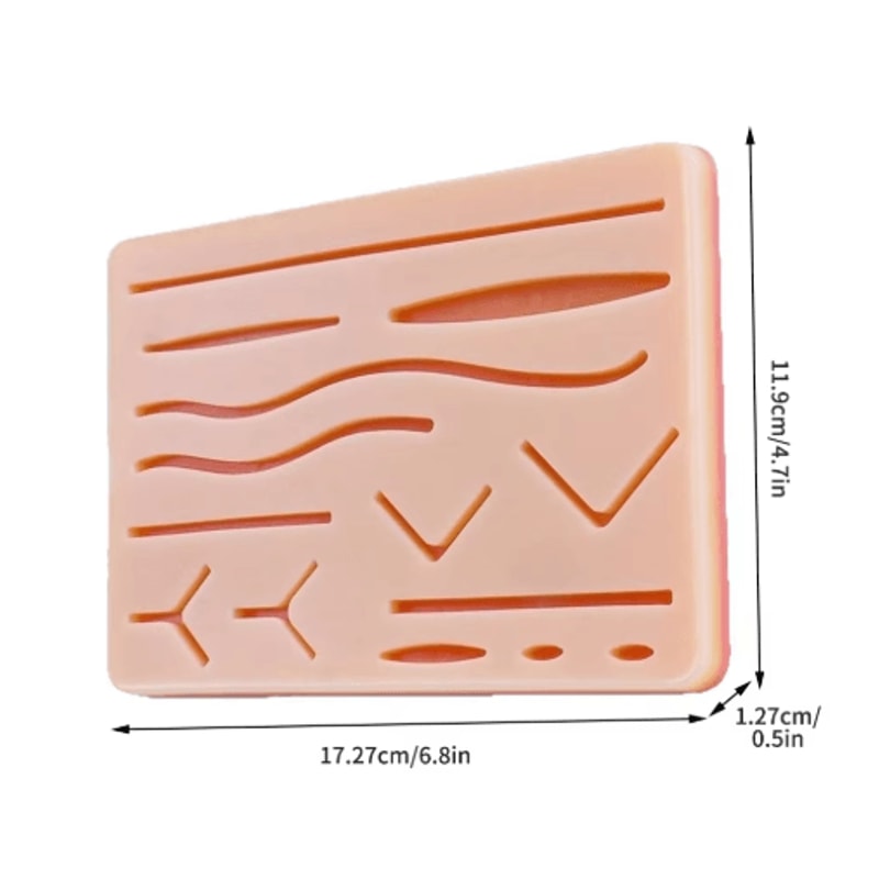 Silicone Suture Practice Skin Pad Surgical Wound Training Kit For Medical Practice 1