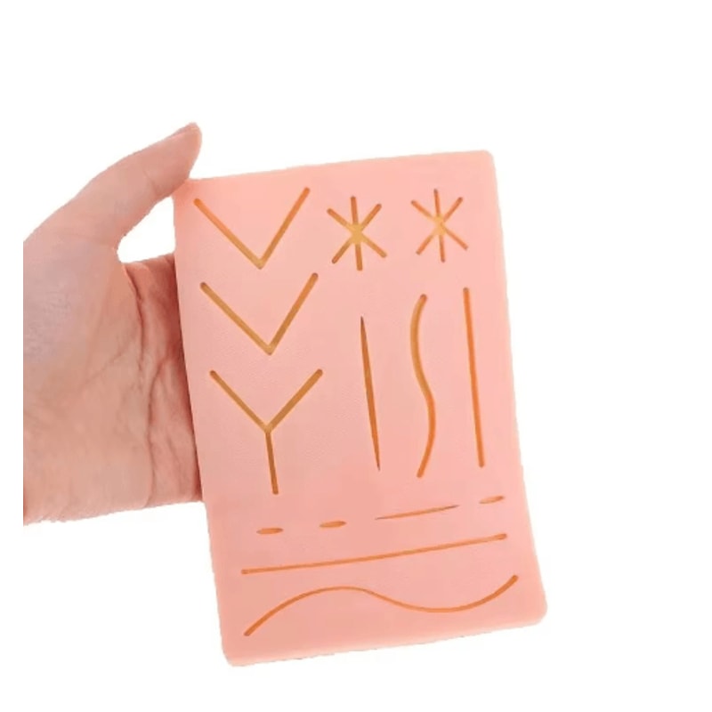 Silicone Suture Practice Skin Pad Surgical Wound Training Kit For Medical Practice 2