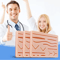 Silicone Suture Practice Skin Pad Surgical Wound Training Kit For Medical Practice 5
