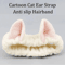 Cat Coral Plush Hairband Cute Soft Bow Headband For Face Wash And Makeup 3