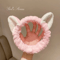 Cat Coral Plush Hairband Cute Soft Bow Headband For Face Wash And Makeup 4