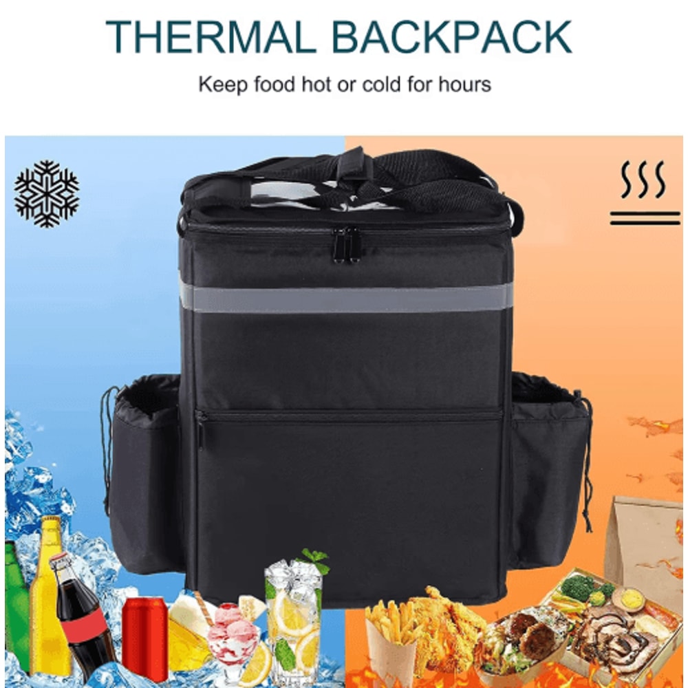 30L Insulated Delivery Backpack Thermal Food Delivery Bag For Riders 4