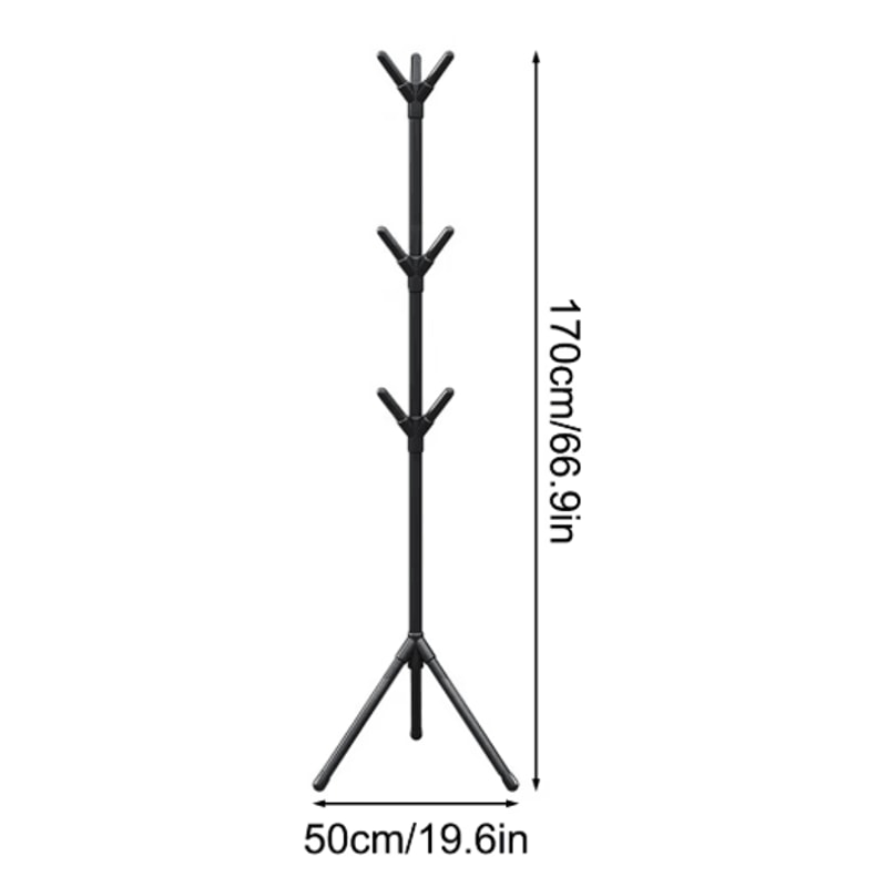 Creative Floor Standing Irregular Coat Rack Vertical Wrought Iron Hanger 2