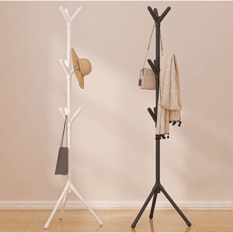 Creative Floor Standing Irregular Coat Rack Vertical Wrought Iron Hanger 5