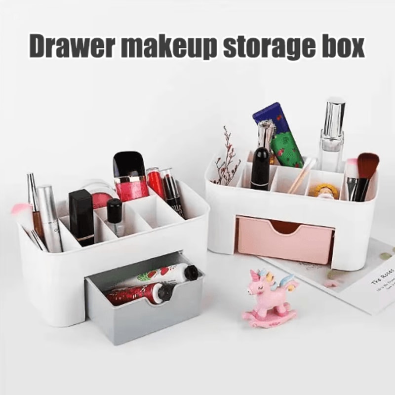 Multifunctional Nail And Cosmetic Storage Box Desktop Organizer For Beauty Accessories 6