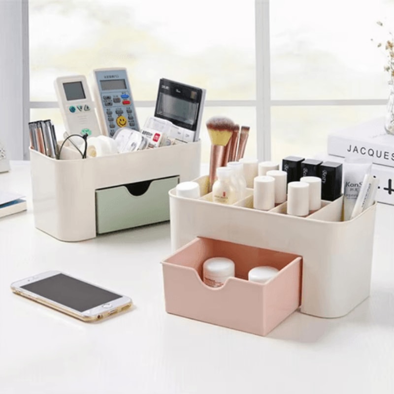 Multifunctional Nail And Cosmetic Storage Box Desktop Organizer For Beauty Accessories 0