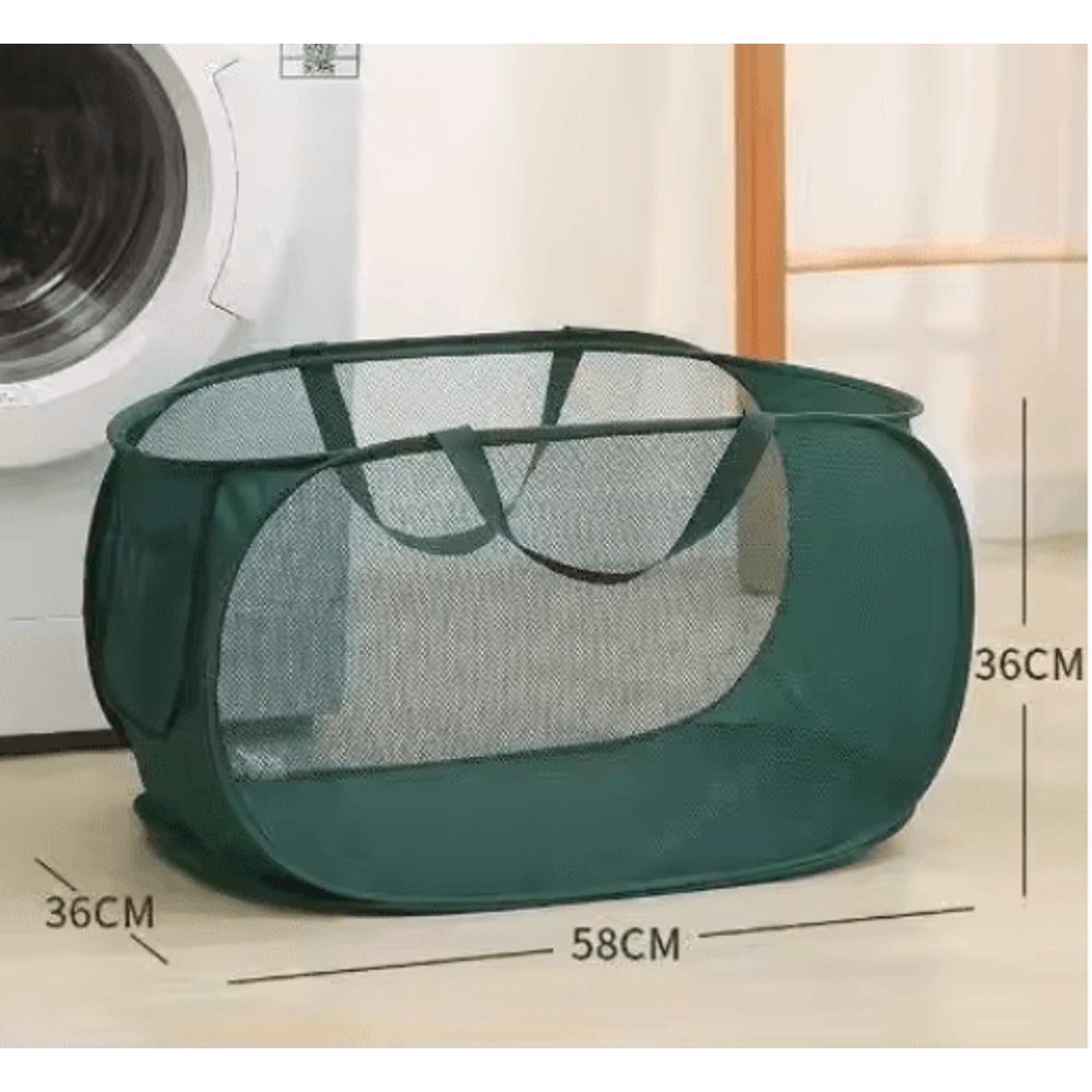 Foldable Portable Laundry Storage Basket Bathroom Dirty Clothes Organizer 3