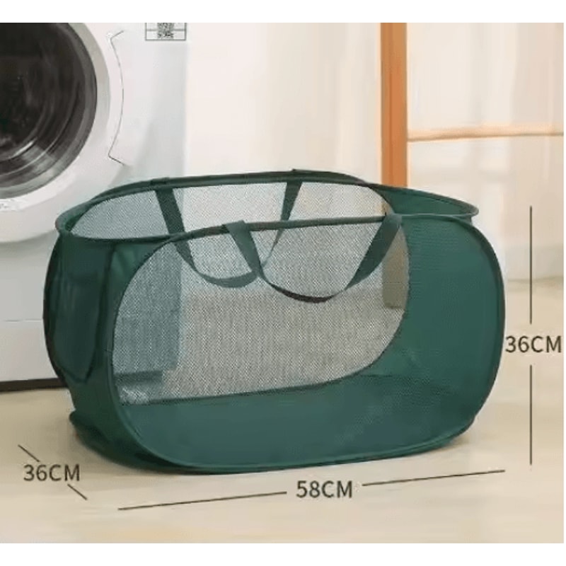 Foldable Portable Laundry Storage Basket Bathroom Dirty Clothes Organizer 3