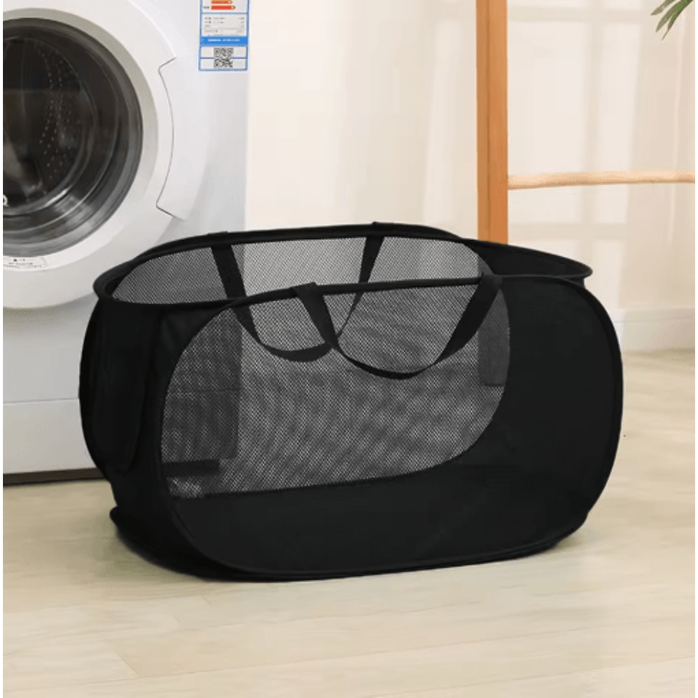Foldable Portable Laundry Storage Basket Bathroom Dirty Clothes Organizer 5