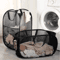 Foldable Portable Laundry Storage Basket Bathroom Dirty Clothes Organizer 9