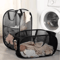 Foldable Portable Laundry Storage Basket Bathroom Dirty Clothes Organizer 9