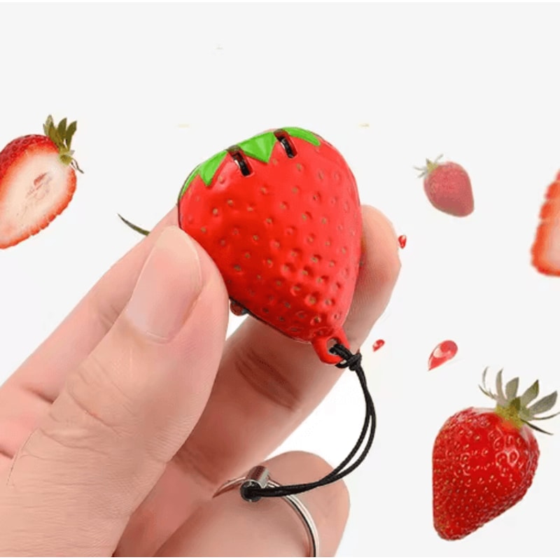 Strawberry Fruit Folding Nail Clippers Portable High End Manicure Tool With Key Fob 5