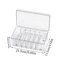 Acrylic Eyelash Storage Box With Lid Transparent Desktop Organizer For Lash Stylists 2