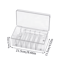 Acrylic Eyelash Storage Box With Lid Transparent Desktop Organizer For Lash Stylists 2