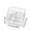 Acrylic Eyelash Storage Box With Lid Transparent Desktop Organizer For Lash Stylists 3