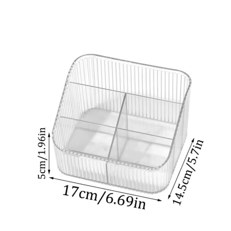 Acrylic Eyelash Storage Box With Lid Transparent Desktop Organizer For Lash Stylists 3