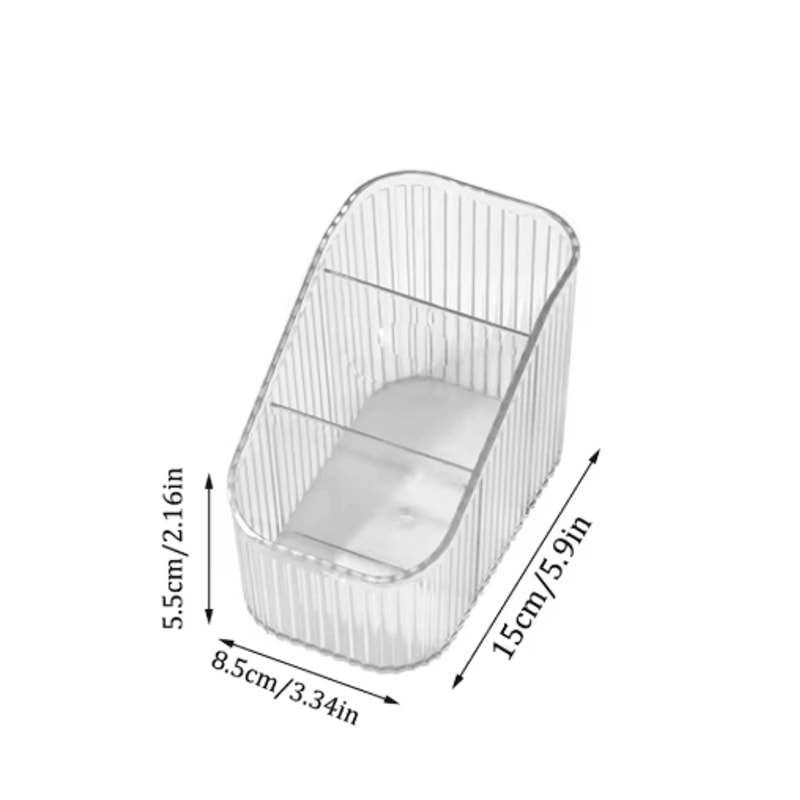 Acrylic Eyelash Storage Box With Lid Transparent Desktop Organizer For Lash Stylists 1