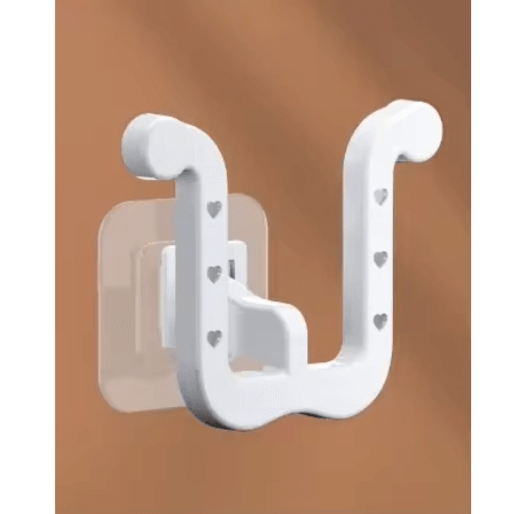 UShaped WallMounted Slipper Rack Bathroom Drainage Sandal Storage 1