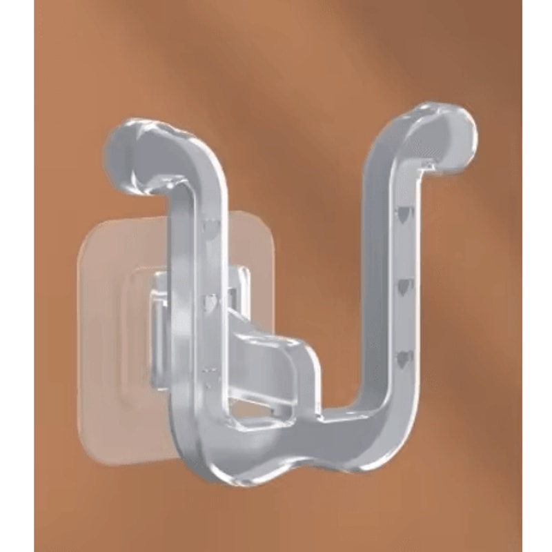 UShaped WallMounted Slipper Rack Bathroom Drainage Sandal Storage 2