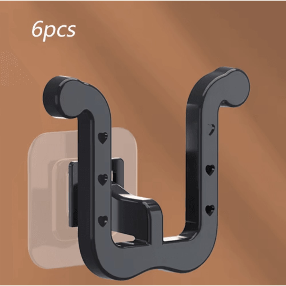 UShaped WallMounted Slipper Rack Bathroom Drainage Sandal Storage 3