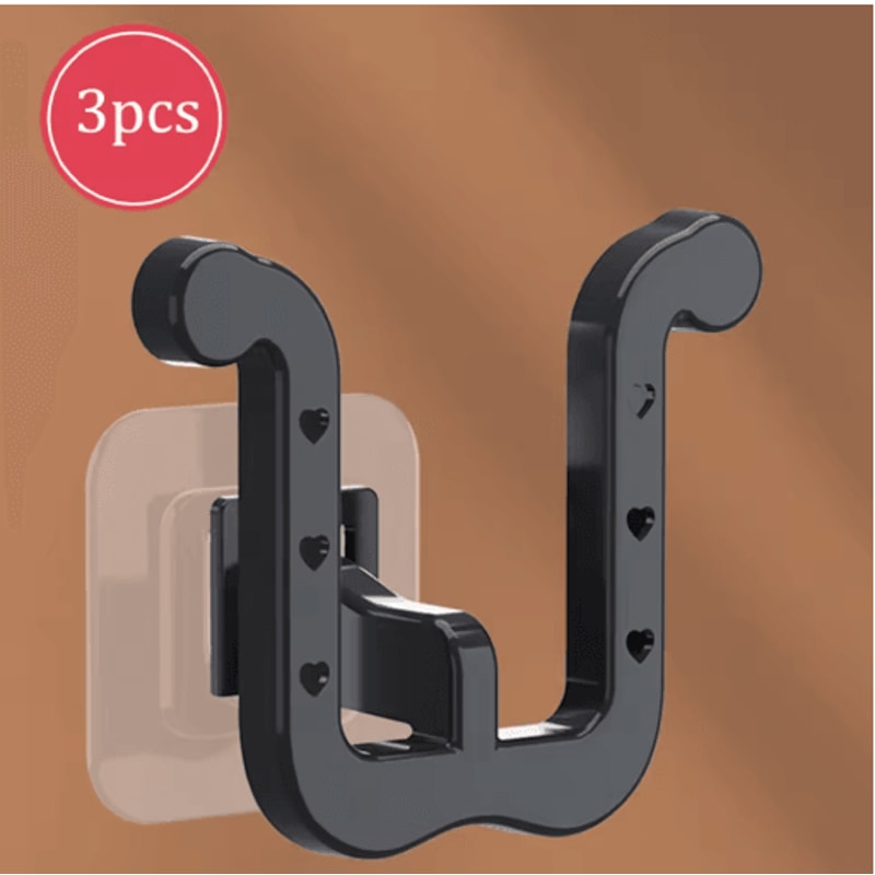 UShaped WallMounted Slipper Rack Bathroom Drainage Sandal Storage 10