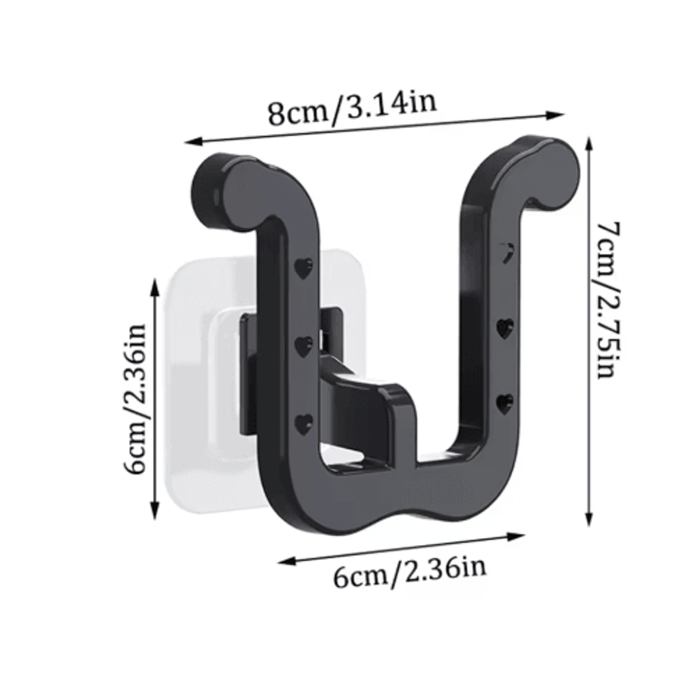 UShaped WallMounted Slipper Rack Bathroom Drainage Sandal Storage 9