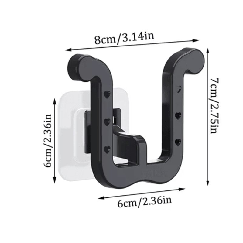 UShaped WallMounted Slipper Rack Bathroom Drainage Sandal Storage 9