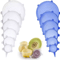 6Piece Silicone Stretch Lids Reusable FreshKeeping Food Bowl Covers 8