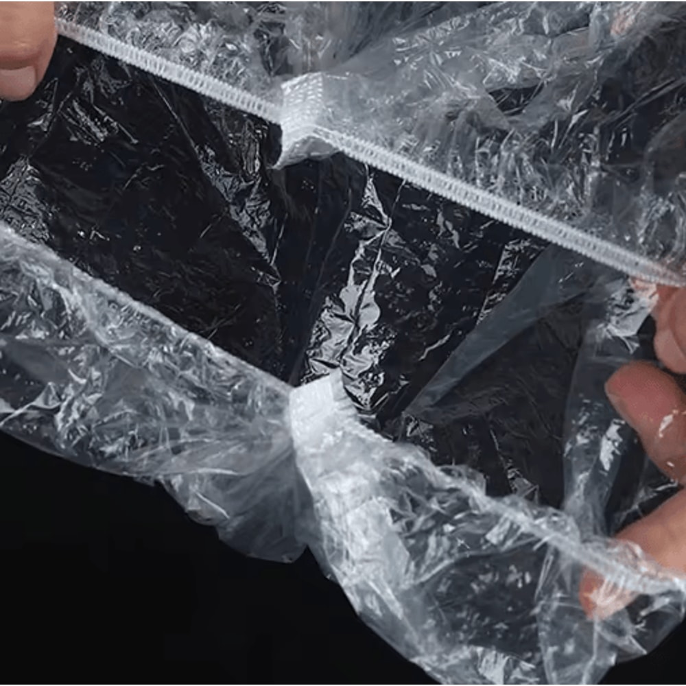 Disposable Thickened Shower Caps 42cm Elastic Plastic Head Covers 100pcs Set 4