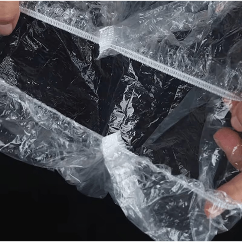 Disposable Thickened Shower Caps 42cm Elastic Plastic Head Covers 100pcs Set 4