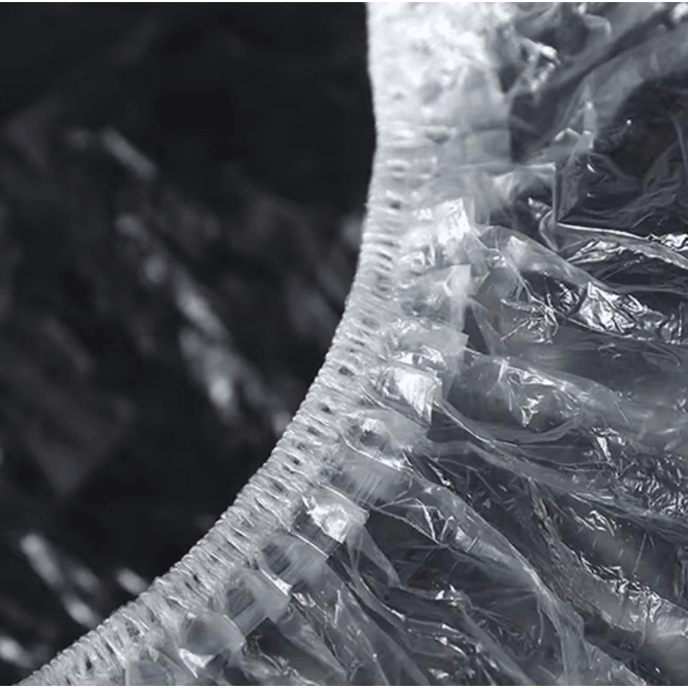 Disposable Thickened Shower Caps 42cm Elastic Plastic Head Covers 100pcs Set 5