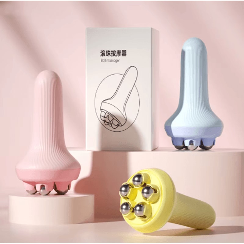 Dual Roller Ball Massager Leg Muscle Relaxation Abdominal Shaping Tool 7