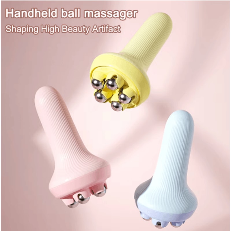 Dual Roller Ball Massager Leg Muscle Relaxation Abdominal Shaping Tool 0