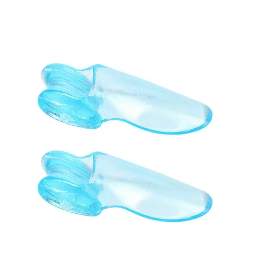 2Piece Silicone Toe Splitter Hallux Valgus Alignment Toe Separation Sleeves 3